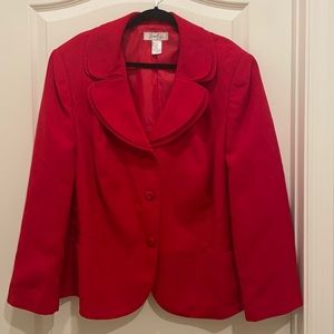 Gorgeous red plus size blazer